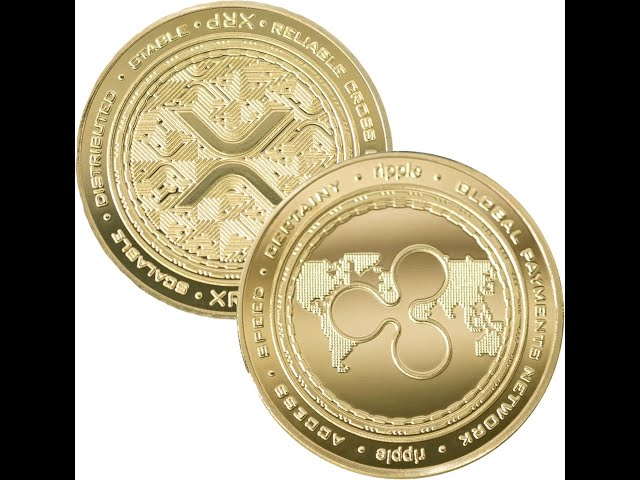 Gold-Plated XRP Ripple Collector Coin with Clear Case Crypto-Themed Memorabilia for Collectors