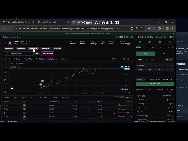 Live Meme Coin Trading! Ab 0,1 SOL! Gehen Sie 1+ Sol!