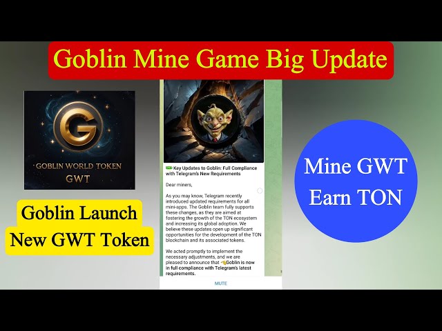 GOBLIN MINE Lancez New Gwt Token | Gobblin Mine Golden World | GOBLIN MINE NOUVELLE MISE À JOUR | Mine gobelin