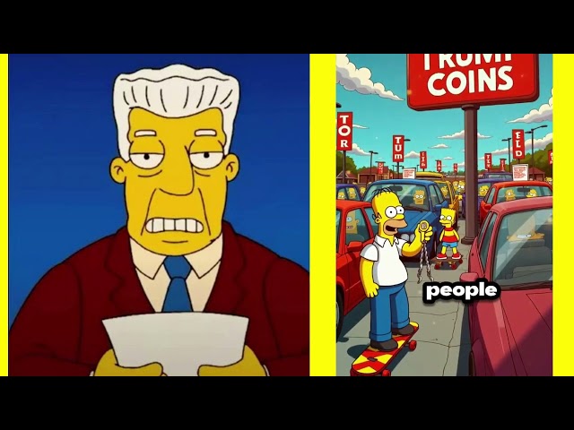 Les Simpsons ont prédit la pièce de Trump - pourrait-elle atteindre 100 $ bientôt? #Trump #TrumpCoin #DonaldTrump #Crypto