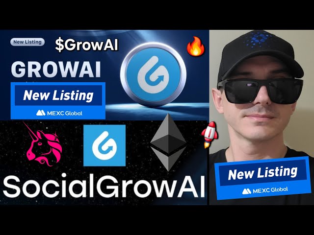 $GROWAI - SocialGrowAI TOKEN CRYPTO COIN HOW TO BUY GROWAI ETHEREUM MEXC GLOBAL SOCIAL GROW AI AGENT