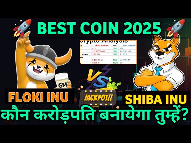 Shiba inu coin vs floki inu coinこれは100万人の夫を作る|完全な分析| Crypto DVNDR |ヒンディー語