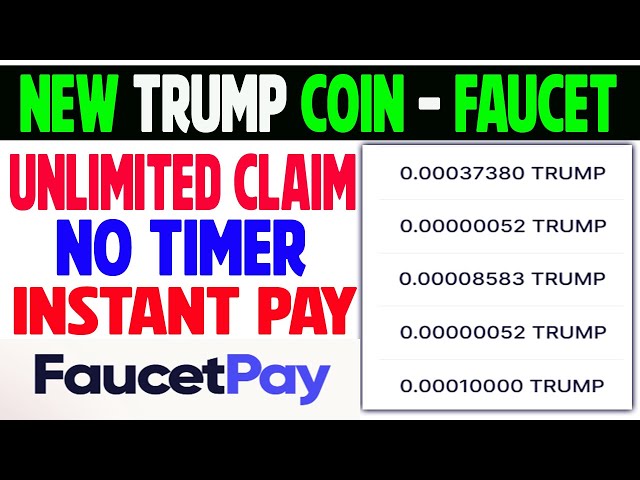 NOUVEAU RAUCET TRUMP COIN | Réclamer illimité Trump Coin | Trump gratuit | Retirer le robinetpay instantané