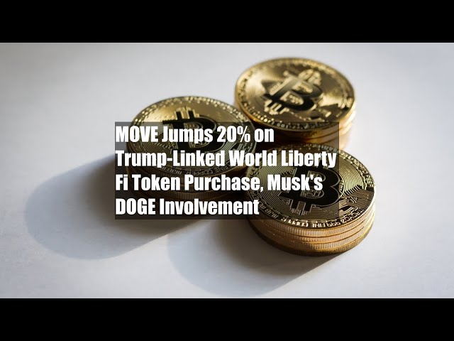 Move在Musk的Doge參與中，與特朗普與特朗普的世界自由fi fi代幣購買相關20％