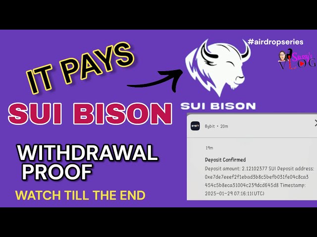 SUI BISON App Pays | WITHDRAWAL PROOF and Important Update on how to Earn | Sui Bison Withdrawal