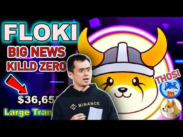 Floki Inu Coin Big Update | Grande transaction Floki | Tué zéro | Floki Prix Predictions $ Floki