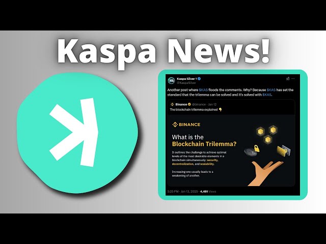 Kaspa新闻：Binance列出了谣言，NFT对KAS的支持等等！