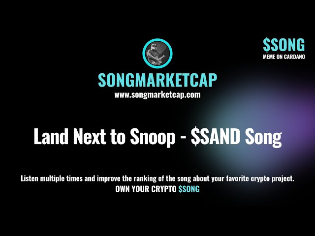 Atterrir à côté de Snoop - $ Sand Song ⎮ Songmarketcap.com