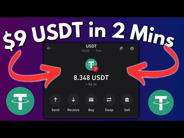 광산 Tron Free USDT Crypto | 8.9! n 2 분 | 새로운 채굴 동전