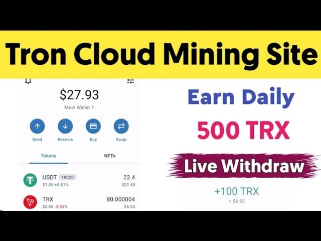 TRX Investment Platform 2025 | TRX -Mining -Website ohne Investition • Tron -Earning -Website im Jahr 2025