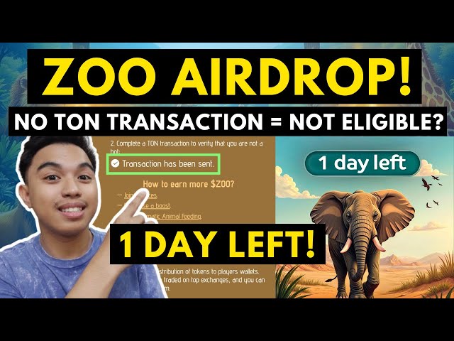 Zoo Airdrop! Keine Tonne Transaktion = nicht berechtigt? Letzter Tag der Token -Bergbauphase!