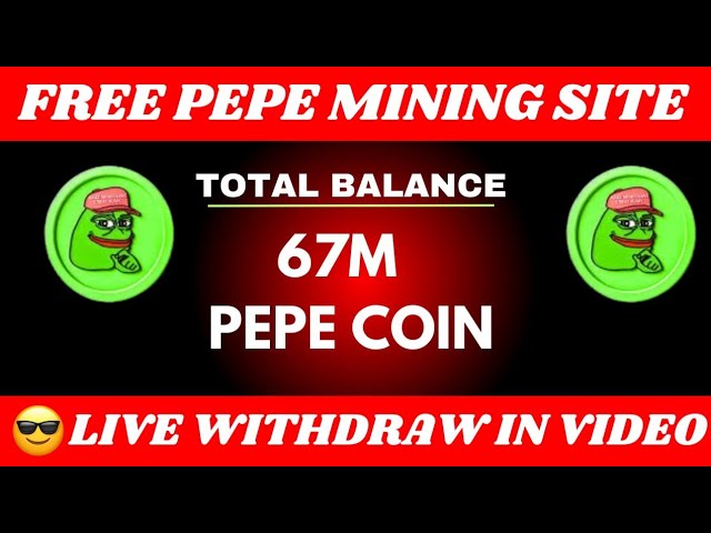 Nouveau site d'extraction Pepe • Mine 5 $ PEPE COIN quotidien •