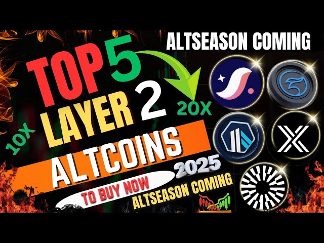 Top 5 Couche 2 Coin pour 20X dans Bullrun 2025 🚀 || Alts-saison à venir 🔜 || #btc #altcoin #arb #strk #imx