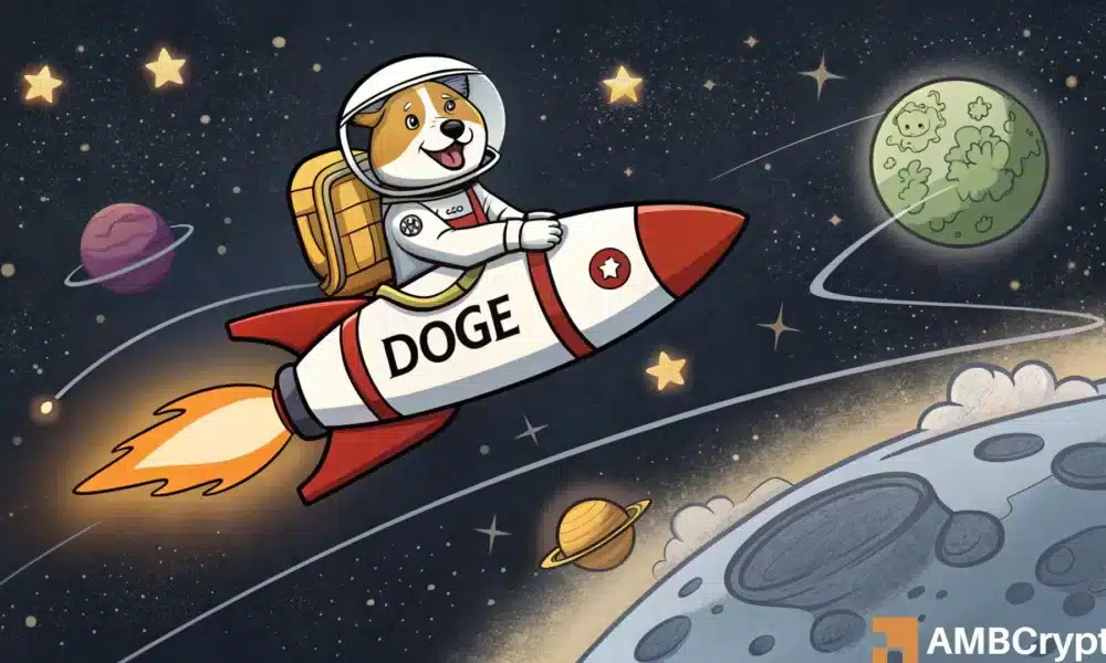 Dogecoin (Doge) sort du modèle de triangle symétrique, signalant un mouvement optimiste potentiel