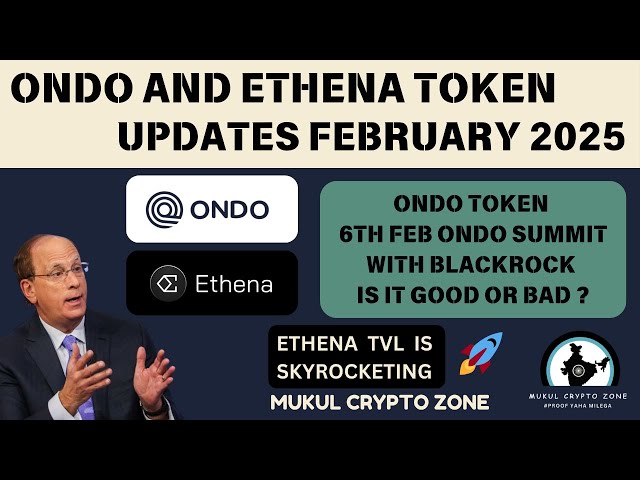 HUGE News: ONDO & Blackrock Just Met! + Ethena Update