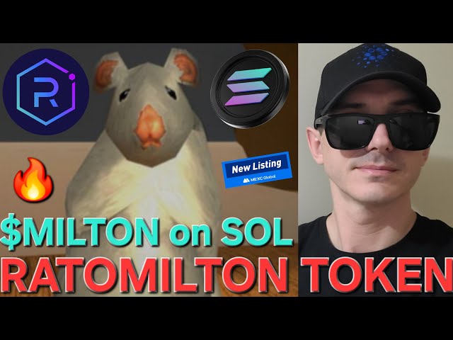 $ Milton - Ratomilton Token Crypto Coin How to Buy Tiktok Solana Memecoin Mexc Rato Milton Rat Sol