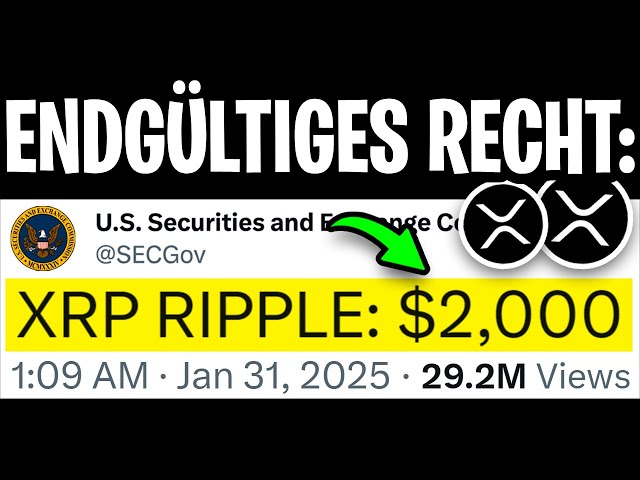 XRP Ripple : SEC에서 CEO와 대화합니다! Mega $ 2,000 펌프가 확인되었습니다! - 오늘 Ripple XRP