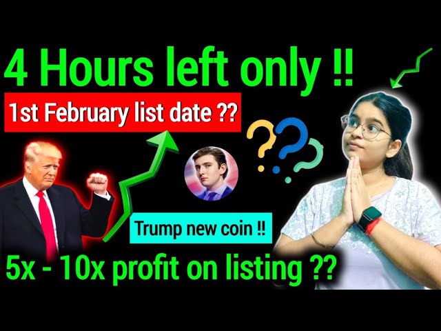 5x-10x利益coin🚀??残り4時間のみ✅️||トランプの新しいコインリスト2月1日??暗号ニュース