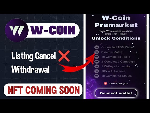 W-coin Nft is here Premarket vouchers coming soon | Listing is near