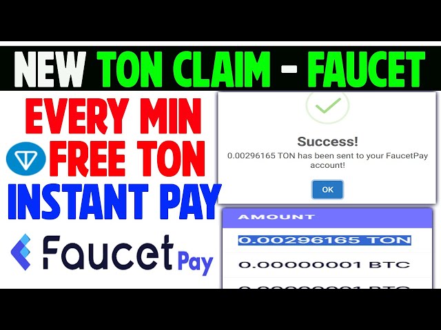 New Ton Claim Faucet | High Paying Free Ton | Paying Faucetpay | Earn Free Ton