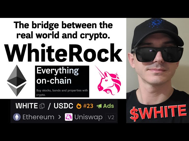 $ WHITE- WHITEROCK代币加密硬币如何购买白色摇滚ETH ETHEREUM UNISWAP USDX Stablecoin USDC