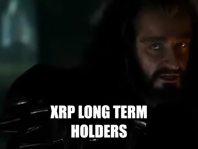 Les détenteurs de long terme XRP, pas une seule pièce !!!