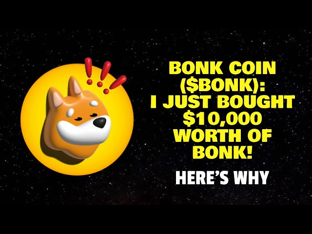 BONK COIN ($BONK): I JUST BOUGHT $10,000 WORTH OF BONK! (HERE'S HOW)