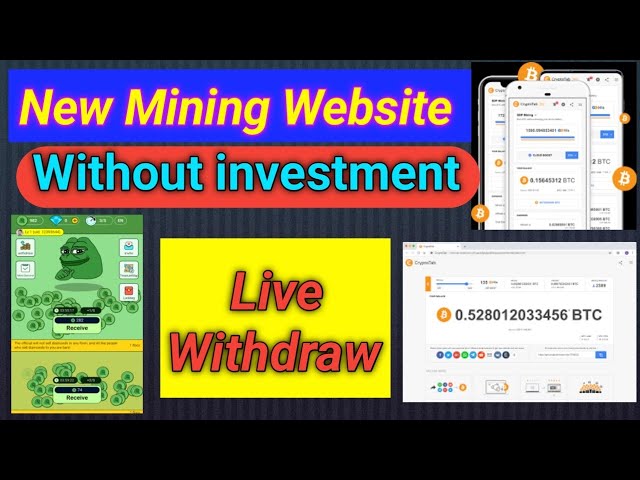 |New Mining Website Without Investment|Bitcoin Mining And Pepe Coin Mining Website Live Withdraw||