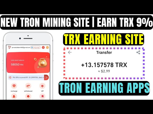 Beste TRX Mining -Website in 2025 | Neue Tron Grab Earning Platform | Kostenlose TRX -Bergbaustellen im Jahr 2025