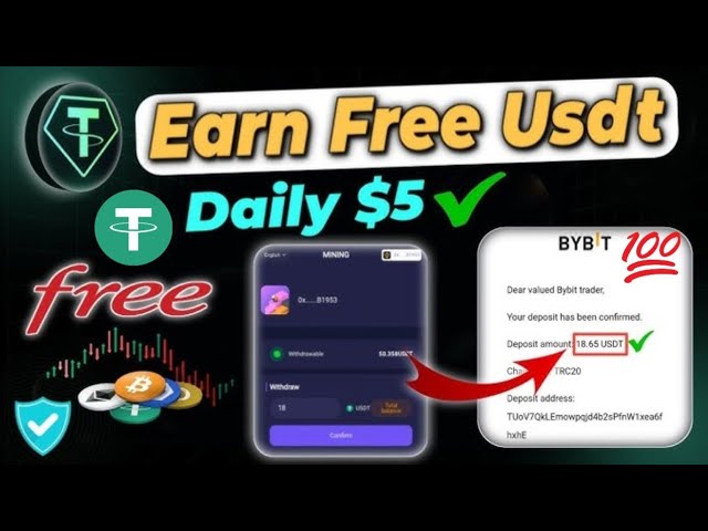 NEW USDT MINING App | USDT MINING New Project | USDT MINING Earn $5 Days | New Mining App