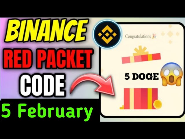 Binance Red Packet Code in Binance Today réclame la médaillon doge en binance