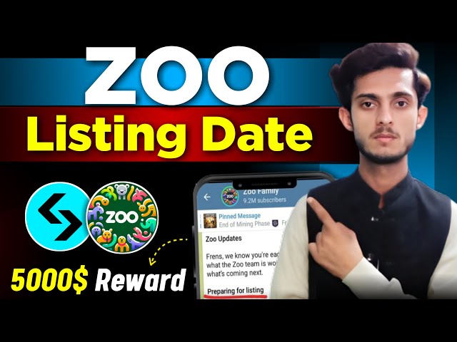 Zoo AirDropリスト日| Zoo AirDrop $ 5000報酬| Zoo Riddle Reward 5000 $ |動物園の新しいアップデート