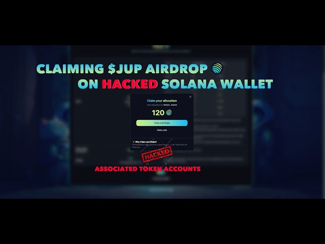 Episode 18: $ JUP Airdrop von 2 gehackten Solana -Brieftaschen (Assoziierte Token -Konten)