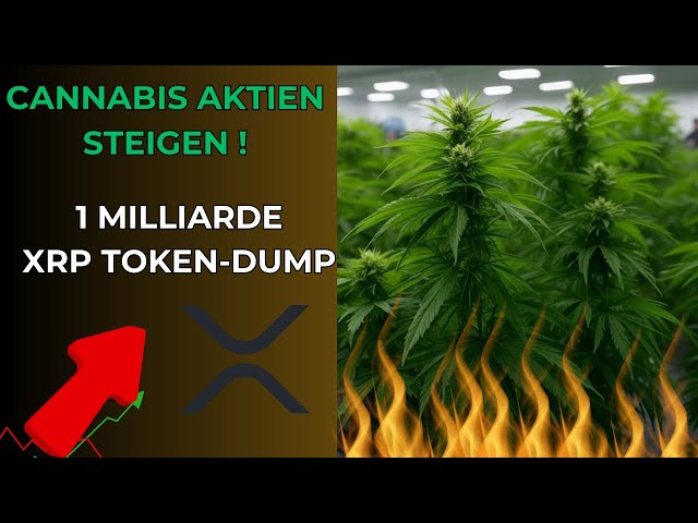 Ripple Dumpt 10億XRPトークン！大麻株が上昇します！ （オーロラ大麻 /天蓋grwoth）！