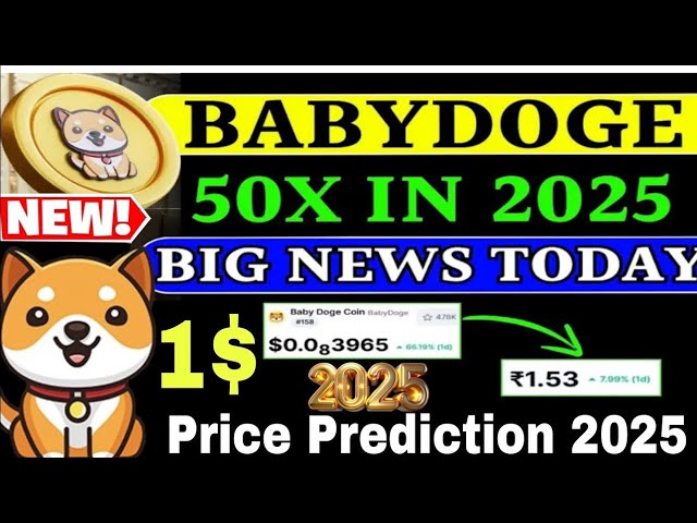 Baby Doge Coin Prix Prediction 2025 | Meilleure pièces de méme à acheter maintenant !! | Bébé doge