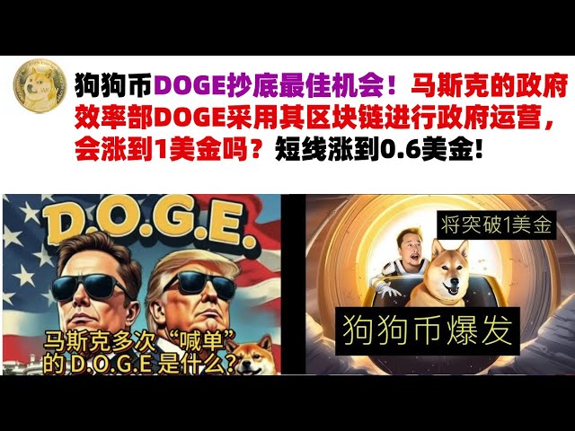 La meilleure chance de Dogecoin Doge d'acheter en bas! Le ministère du gouvernement Doge utilisera-t-il sa blockchain pour les opérations gouvernementales? A augmentation à court terme à 0,6 $ US # Doge Coin # Muske Dogecoin # Doge Market Analysis