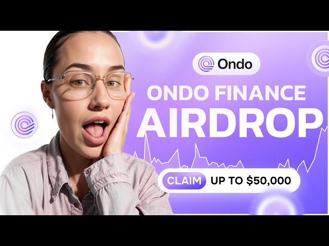 Ondo crypto | 암호화 에어 드롭 | 25,000 달러 이상의 온도 금융을 청구하십시오