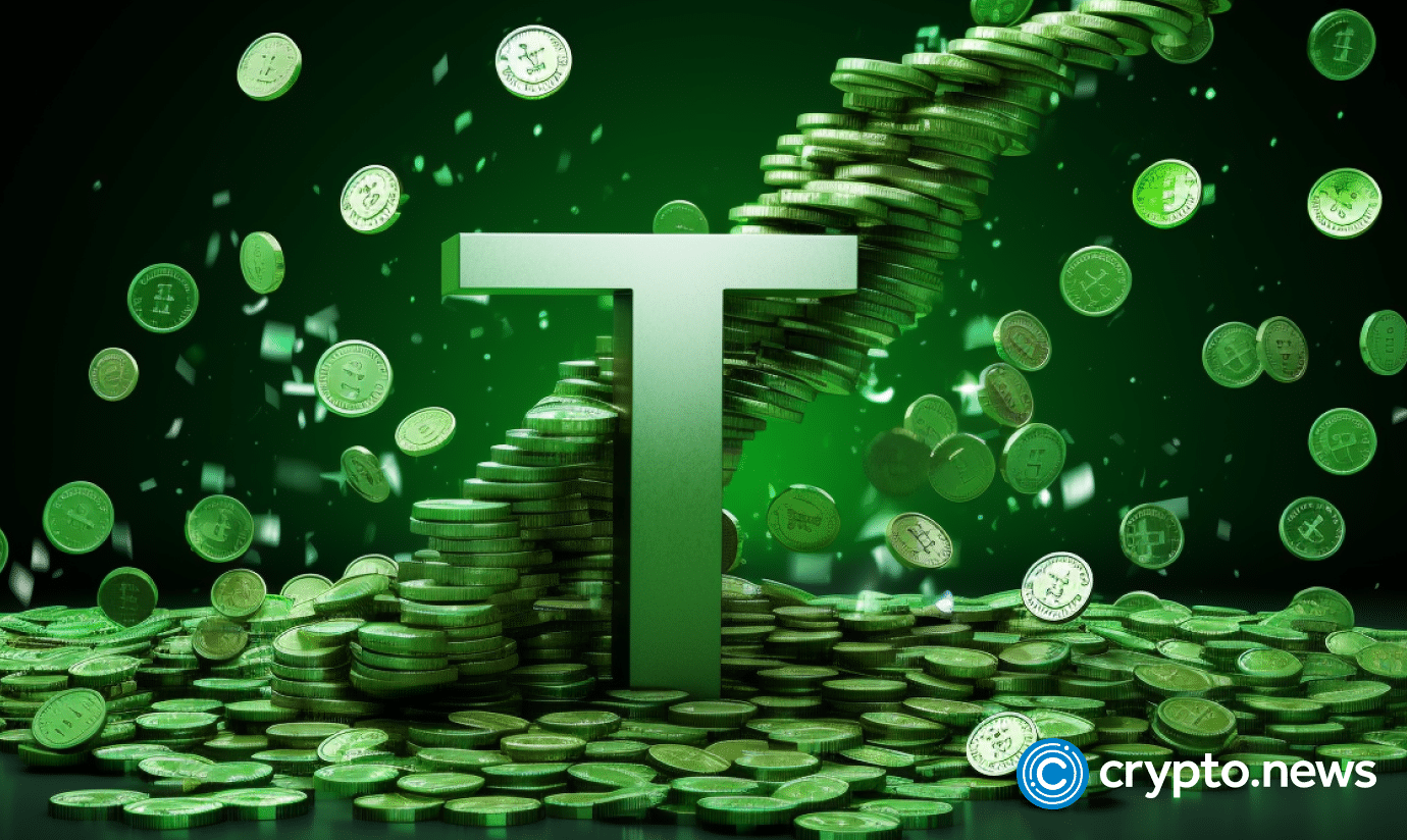 TETHER（USDT）TRON（TRX）網絡上的Stablecoin餘額均勻到達歷史高點