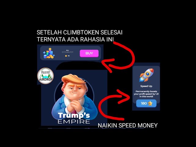 After the climbtoken is finished, it turns out there is this secret | Trumps Empire Airdrop | Telegram Mini Game App