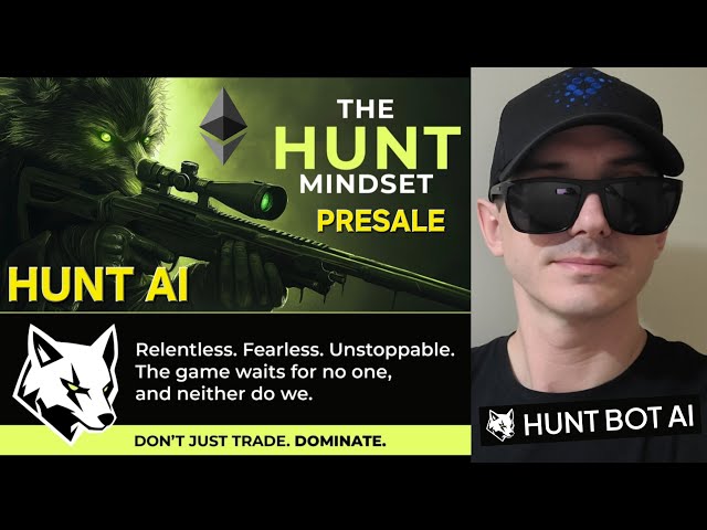 $ Hunt - Hunt ai Token Vorverkauf Crypto Coin Wie man Eth Bot Memecoin ICO IDO Ethereum uniswap Dapp kauft