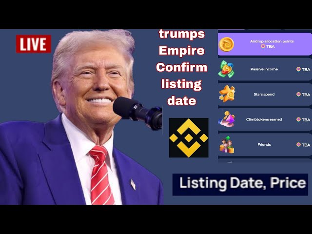 Trumps Empire Confirmez la liste Airdrop? Processus Terminer la tâche de l'événement Airdrop Coin