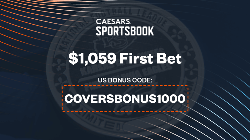 Caesars Sportsbook Promo Code: Wette $ 1, erreicht bis zu 1.059 US