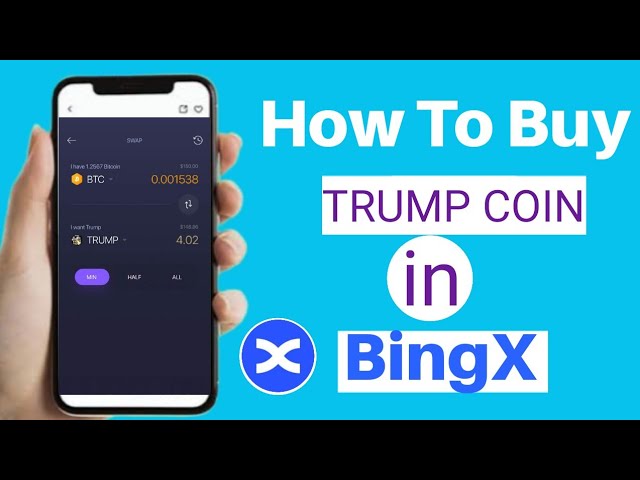 Bingx에서 공식 트럼프 동전을 구매하는 방법