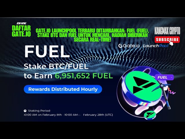 Gate.io Stake BTCまたはFuel Token＃Gateio＃BTC＃LaunCool＃FuelでLaunchPoolを起動します