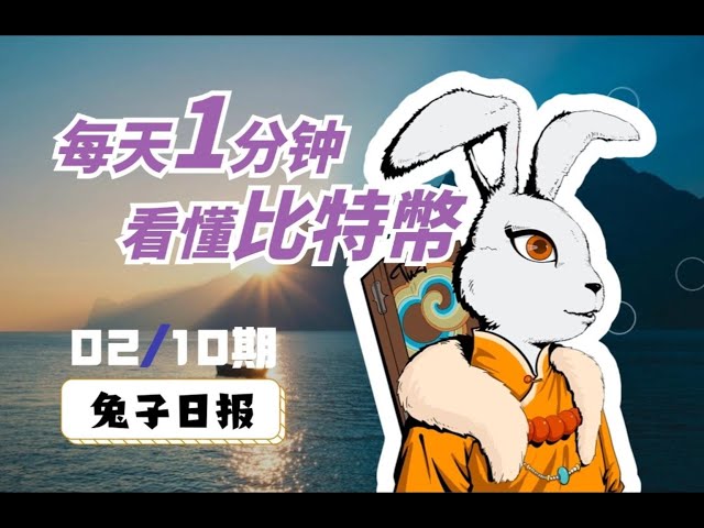 02/10 Bitcoin aujourd'hui Rabbit quotidien: 1 minute par jour, comprenez le bitcoin. ｜ Analyse du bitcoin ｜ Vue bitcoin ｜ Tendance bitcoin