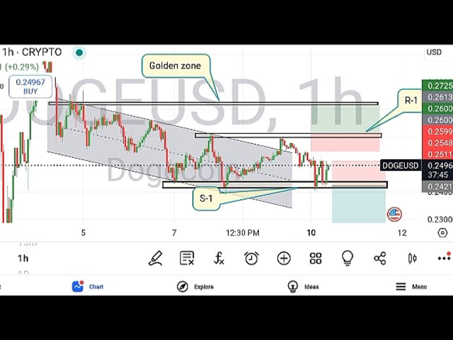 Doge Coin Analysis | 1 시간 Crypto 차트 분석 | 암호화 차트를 읽는 방법 #Bitcoin #Altcoins