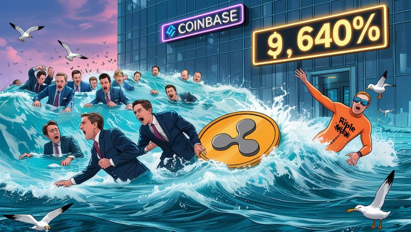 XRP Trading Volume Explodes 9,640% on Coinbase as Institutional Interest Surges