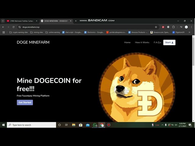 Ohne Investitionen verdienen Sie kostenlose Krypto von der Site von Doge Coin Mining