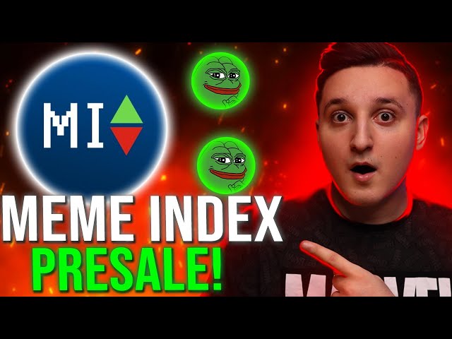 Pepe Coin 홀더는 시청해야합니다! Meme Index Presale Live! 엄청난 가격 잠재력