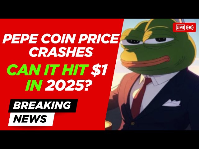 Pepe Coin Price Crass는 주요 지원으로 2025 년에 1 달러를 기록 할 수 있습니다.